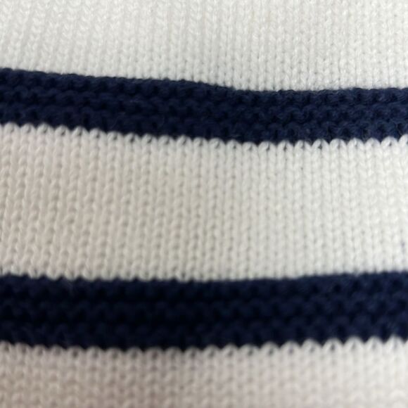 Janie and Jack 100047838 Navy and white Baby Striped Sweater Overall size 12-18 - Picture 6 of 10